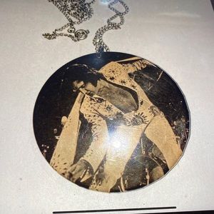 Vintage Elvis Presley button necklace